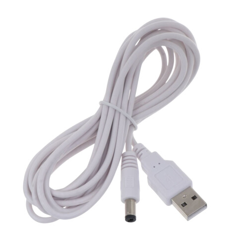 Cable de carga USB 2.0 a DC 5V, cable de carga USB a 5.5 x 2.5 mm 5V para router.