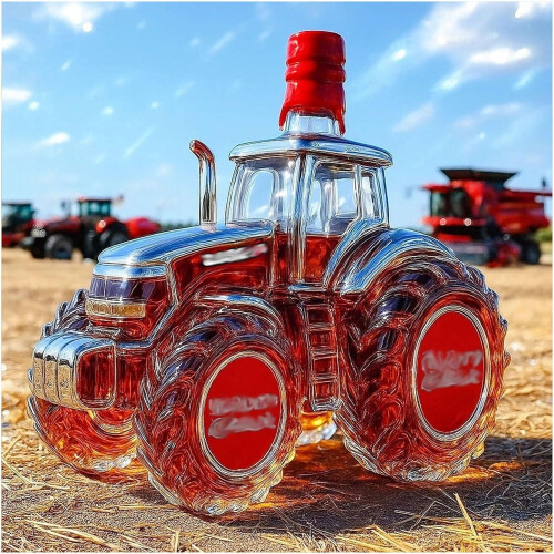 Conjunto sofisticado de decantador de uísque com copos em formato de carro – Compatível com uísque, vodca, tequila e bourbon – Presente para