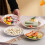 Ελαφριά μίνι πιάτα από άχυρο σίτου, επαναχρησιμοποιήσιμα, κατάλληλα για 1