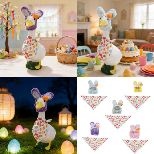 Multipurpose Plush Geese Suit For Easter And Seasonal-Blue 2