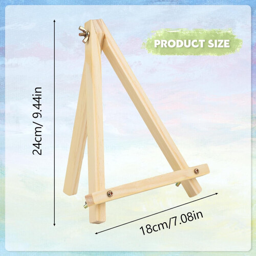 Wooden tabletop easel 9 inch 16 pack