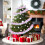 Roze metallic slinger van lametta, 5 meter 4