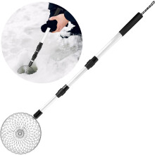 Ice Fishing Scoop Adjustable Long Handle Metal 1pc