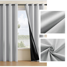 Blackout Curtains for Bedroom Thermal Insulated - Nylon,Spandex Black Out Curtains 2 Panels Set Room Darkening Window Curtains for Living Room