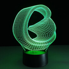 Lampa Deisce Solas Oíche Bíseach 3T, RGB LED, 16 Dhath, Bronntanas Nollag/Breithlá, Maisiúcháin Cóisire – Ag luí le Cumhacht USB