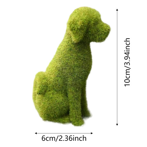 Grüne Welpenstatue, Gartendekoration, 10  6 cm 2
