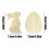 Wooden Easter Bunny Figurine Handmade Artisanal 1PC 3