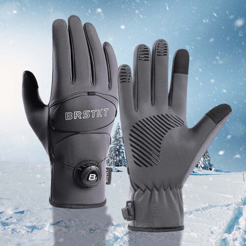 Herren-Winterhandschuhe mit Touchscreen – Winddicht, Warm,