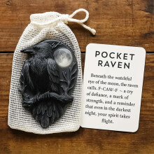 Carte de Noël à pochette noire « Câlin » (1 paquet)