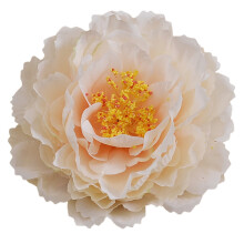 Broche de flor de peônia rosa para mulheres, 13 x 13 cm (5,1 x 5,1 polegadas), 1 peça.