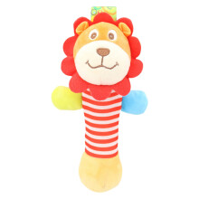 Baby Rattles 0-6 Months, Soft Stuffed Animal Rattle Hand Grip Toys, Teething Shaker Crinkle Squeaky Sensory Travel Accessories – Compatible with