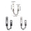 Stainless Steel Security Lock Indoor Safety Chain-Silver 4
