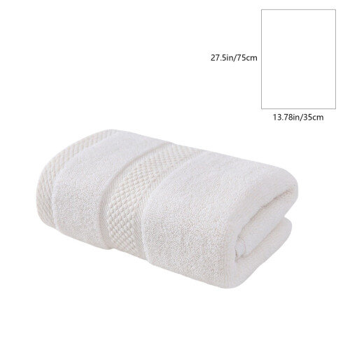 Serviette de bain en coton filé à l'anneau – Épaisse, absorbante, 2