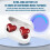Heart Shape Wireless Noise-Cancelling Earbuds, Bluetooth5.3, LED Touch Control, Charging Case, Mic — Compatible with iOS/Android 5