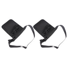 Pochette banane noire légère pour organisateur médical (lot de 2)