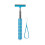 Telescopic Windshield Cleaner with Mirror Squeegee Blue 1pc 1