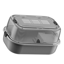Hamster Cage Villas with Ventilated Top for Small Pet Guineapigs Hedgehogs Home Indoor Pet Cage with Clear Lid