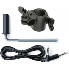 Alesis Nitro Max/Nitro Mesh/Burst/DM Lite Drum Rack Clamp, L-Rod and10ft Trigger Cable Bundle$$Musical Instruments