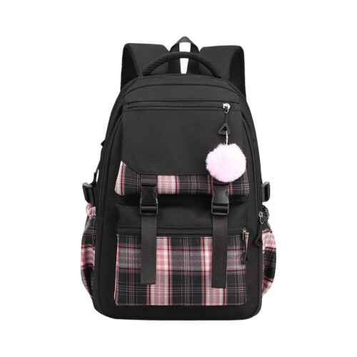 Mochila preta para laptop de 15,6 polegadas 1