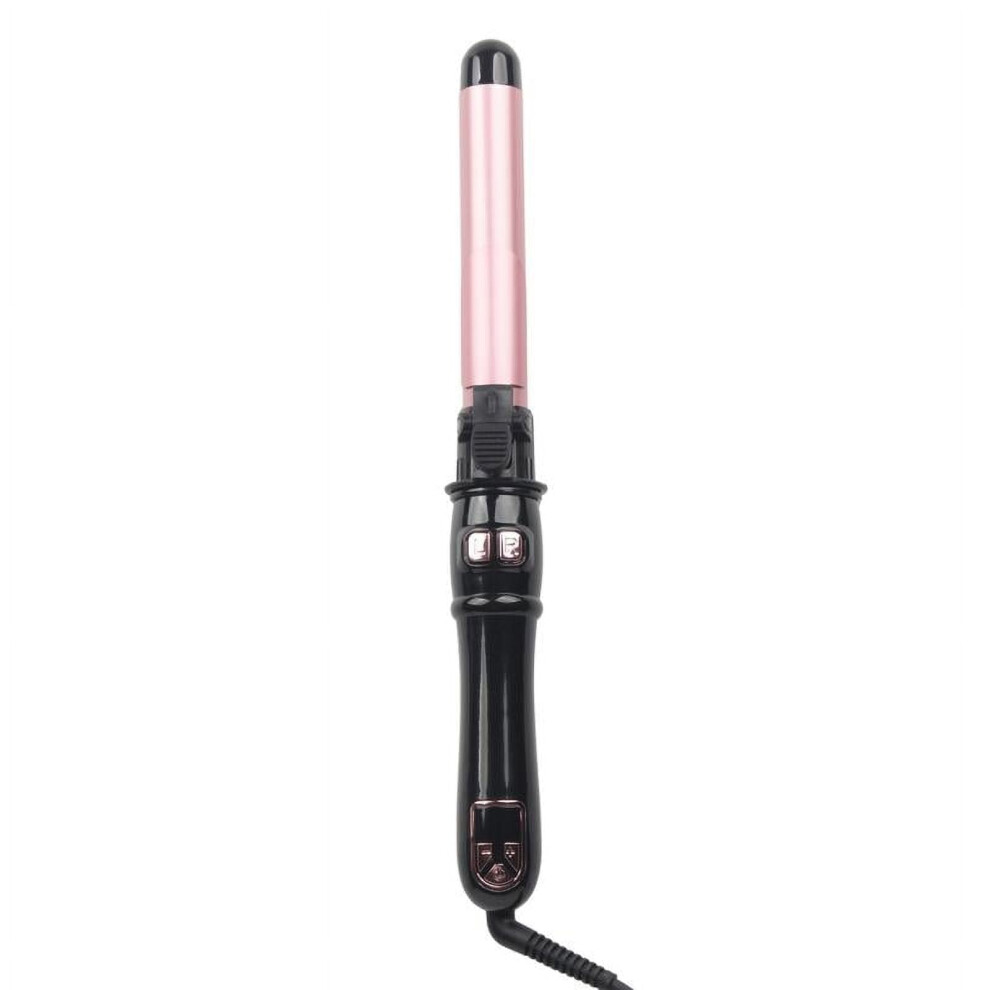 1.25" Auto Rotating Curling Iron with Long Barrel for Beach Waves, Dual Voltage, Compatible with US/UK/EU Outlets
