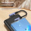 Καλώδιο φόρτισης USB-C, λυγισμένο βύσμα 90, 6A, δεδομένα γρήγορης φόρτισης 6
