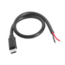 Typ-C-Stromkabel, 18 AWG blanke Drähte, 2-polig