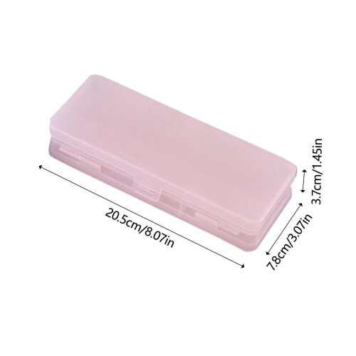 Astuccio per matite bianco satinato semitrasparente 1