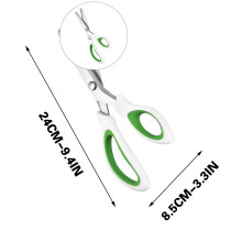 Yoloke Zig Zag Craft Scissors – Decorative Edge Pinking Shears for Fabric Cutting, Dressmaking & Scrapbooking, compatible with Sharp Fabric Sewing