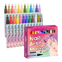 Set de bolígrafos para decoración de uñas Magiart, resistentes al agua, 12 colores, 0,5 mm