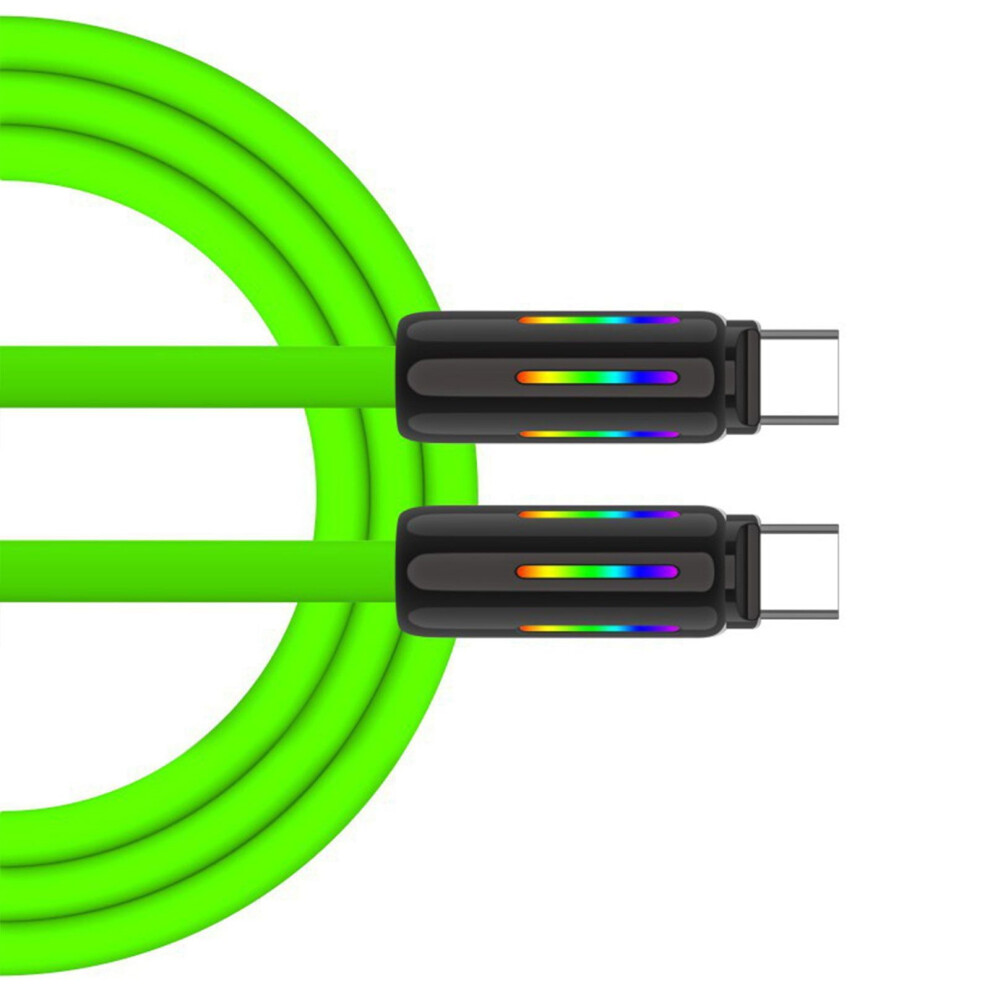 Silicone 100W 240W Type C To Type C Charging Cable Fast Data Sync Cords For Smartphones Tablets Laptops 9422877814640