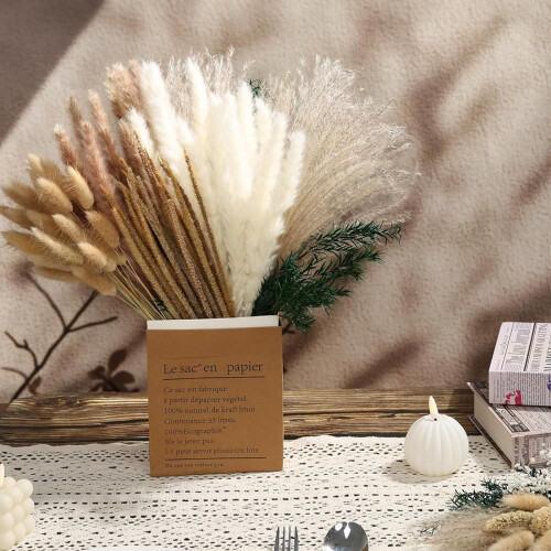 100PCS Dried Plant Arrangement Unique Table Display for 1