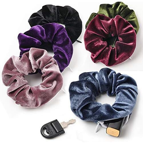 Γυναικεία Scrunchies με Τσέπη και Φερμουάρ, 1 Τεμάχιο
