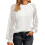 Damesblouse van kant, polyester, lange mouwen, ronde hals 1