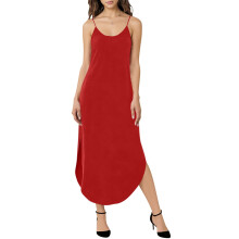 Vestido feminino clássico casual de cor sólida para o verão, com decote em V, manga curta e bolsos. Modelagem solta e fluida, ideal para praia e