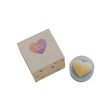 Mini Heart Candle with Soft Pink Scent – Adorable Decorative Candle for Bedroom, Bathroom or Wedding – Perfect Valentine's Day or Anniversary