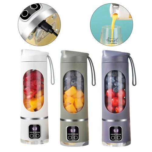 Multifunction Electric Press Portable USB Wireless Small Juicer Fruit Cooking Machine Charging Juicer Cup 2