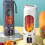 Multifunction Electric Press Portable USB Wireless Small Juicer Fruit Cooking Machine Charging Juicer Cup 6
