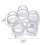 Egg Cooking Hard Boil Egg Tools Mold Mould Without Shells 5 Eggs Boiled Egg Cooker Egg Poacher Boiled Egg Maker 5 Pcs 7
