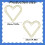 Heart-Shaped Metal Wreath Frame 7.8 in 3