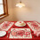 6PCS Heart Pattern Kitchen Dining Mats Fabric Waterproof for-24 5