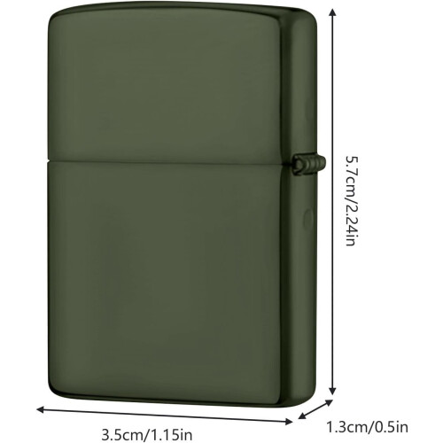 Lighter Case Metal Lighter Cover Without Insert – Durable and Robust Lighter Case Compatible, Black 1
