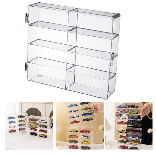 Acryl-Spielzeugvitrine mit 8 Fächern 1