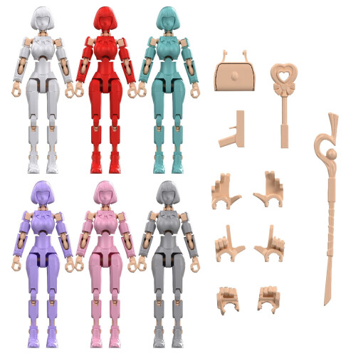 T13 5,5 tommer 3D-printet, leddelt robotfigur 2