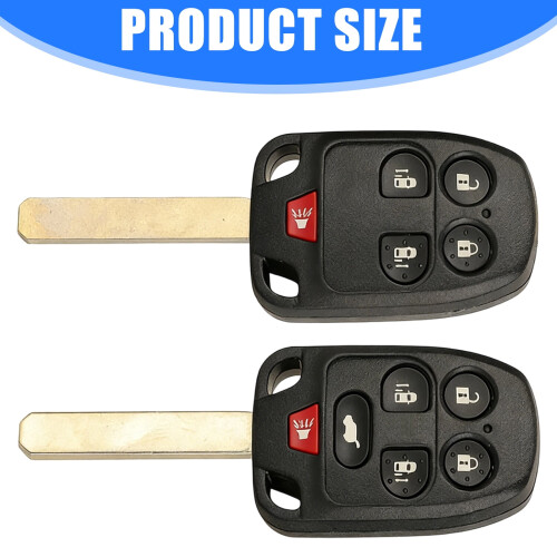 Κέλυφος κλειδιού αυτοκινήτου ABS για Honda Elysion 2011–2013, 5/6 κουμπιά 2