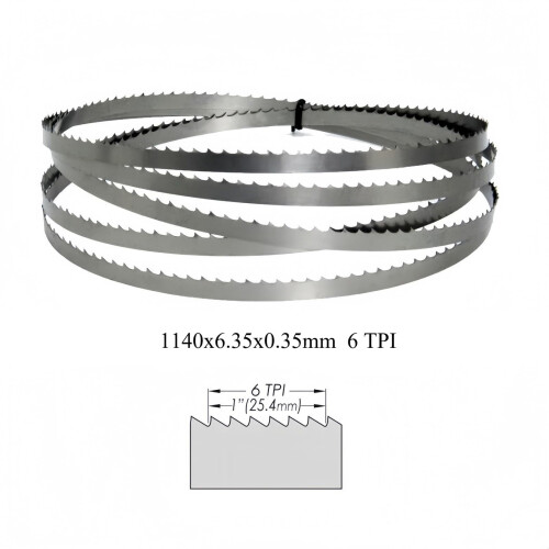 Πακέτο 3 λεπίδων πριονοκορδέλας 1140x6,35x0,35mm 6TPI 1