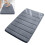 Pack Of 2 Memory Foam Bathroom Mats Soft-Light Grey 50 80cm 3