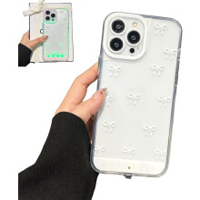 Livfullt LED-roséfodral för mobiler kompatibelt med iPhone 11-17, genomskinligt estetiskt fodral med färgskiftande lampor för kvinnor och flickor