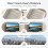 Μαύρα & Χρυσά Ημί-Χαμηλά Γυαλιά Ανάγνωσης Focus Crystal Clear για Άνδρες & Γυναίκες, Γυαλιά 5