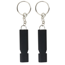 Aluminum Alloy Emergency Survival Whistle Survival Safety Whistle Emergency Keychains Whistle Hikings Camping Outdoor