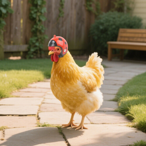 Chapeau pour oiseaux de compagnie style poule, élastique ajustable 2